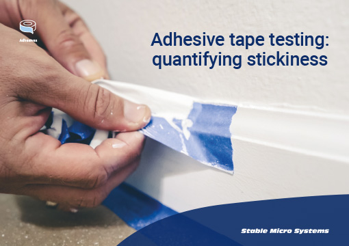 Article about Adhesive tape testing – quantifying stickiness