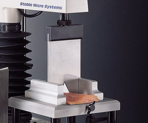 Warner-Bratzler Blade test on fish sample