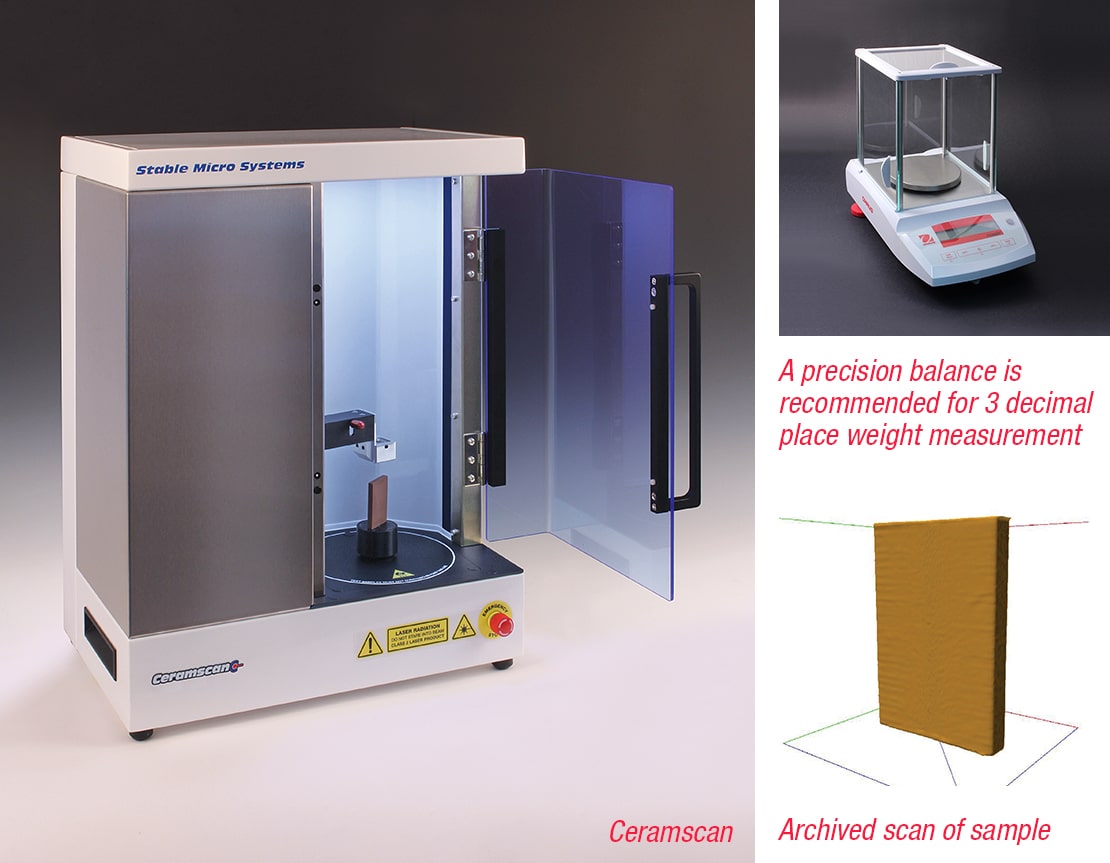 Ceramscan with sample