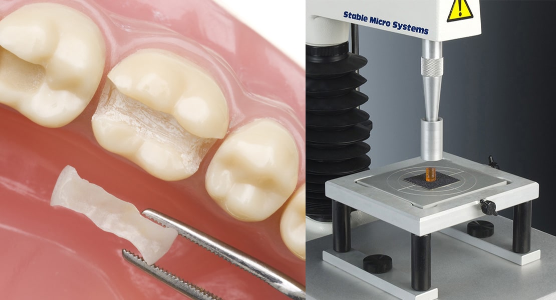 Typical compression test on a Texture Analyser