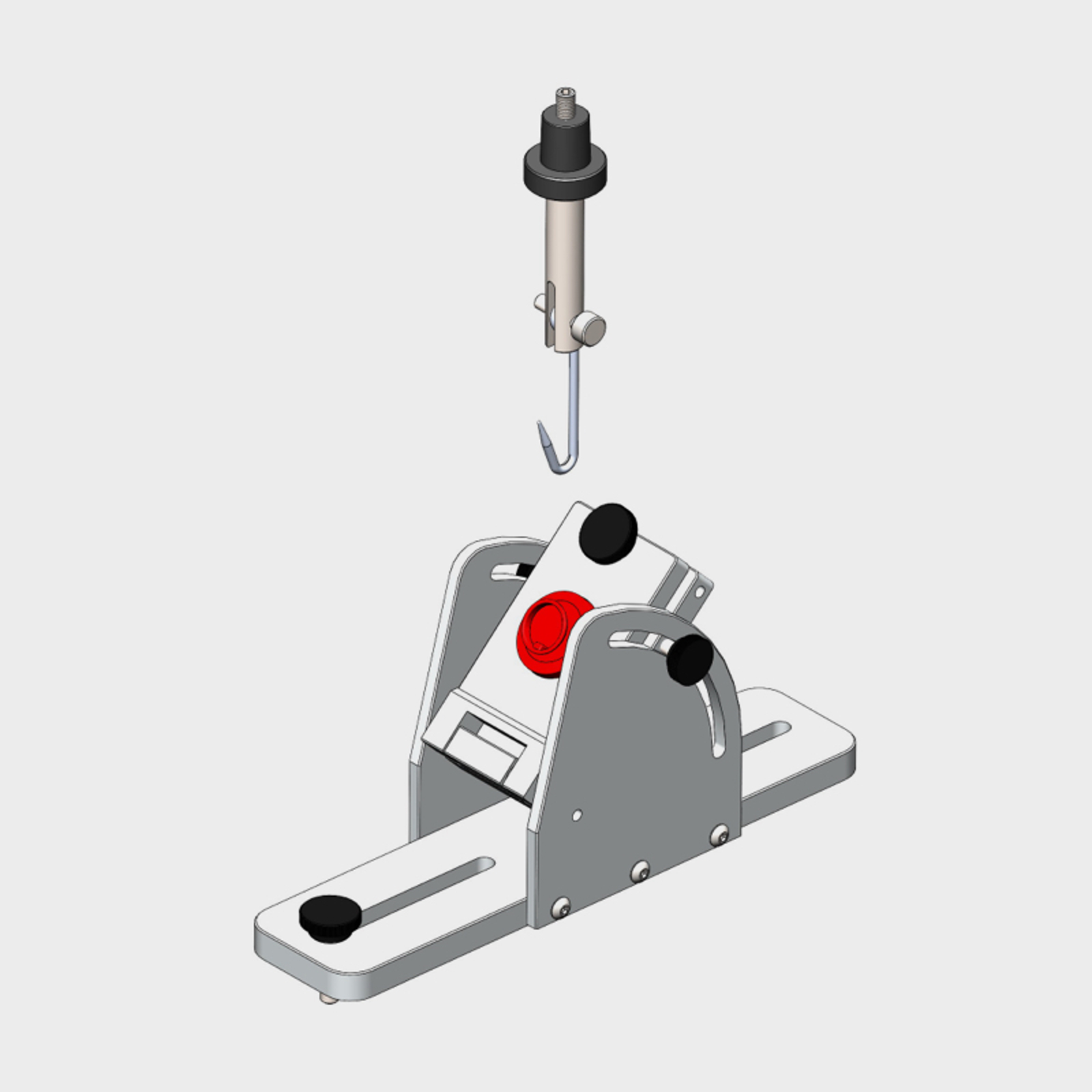 Custom design supporting plastic caps for a 'ring pull' test