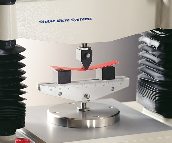 Example of flexure/Three-point bend Test