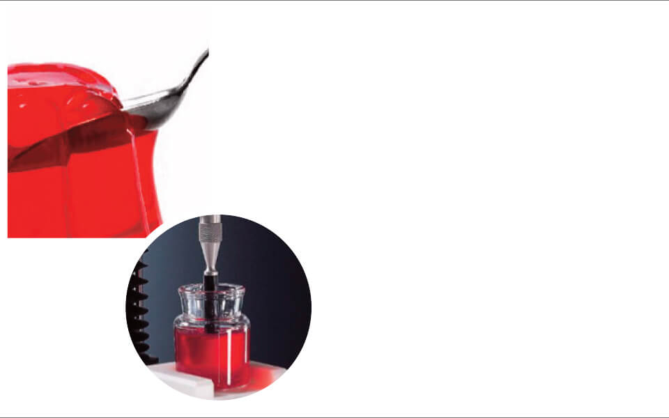 Gel strength measurement applications using the TA.XTplus Texture Analyser