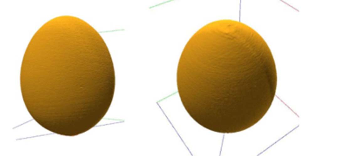 Typical graph showing actuation force measurement comparison of dispensers