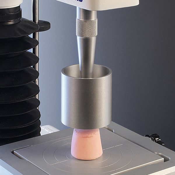 Cylinder probe compression test of a marshmallow