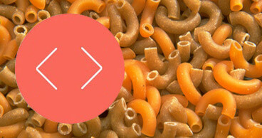 Uncooked pasta samples