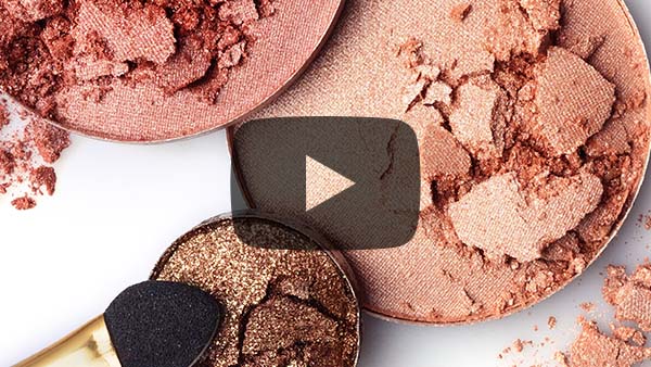 Measuring powder flow video - Personal care powders