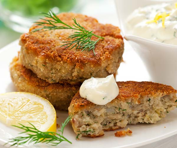 Plant based fishcakes