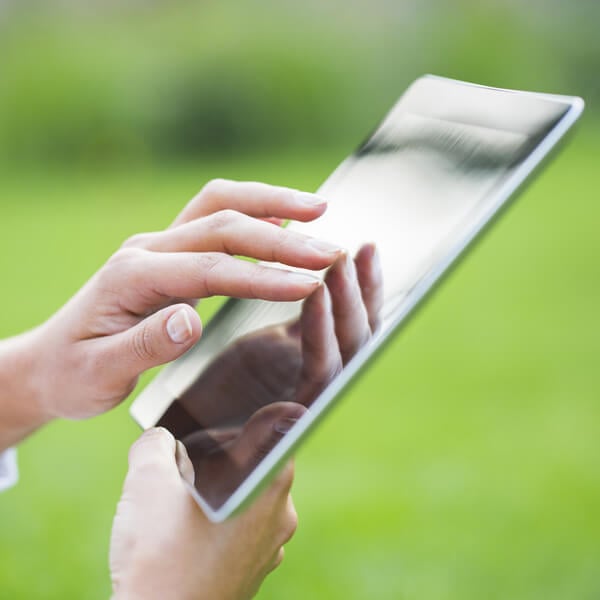 Using a tablet computer