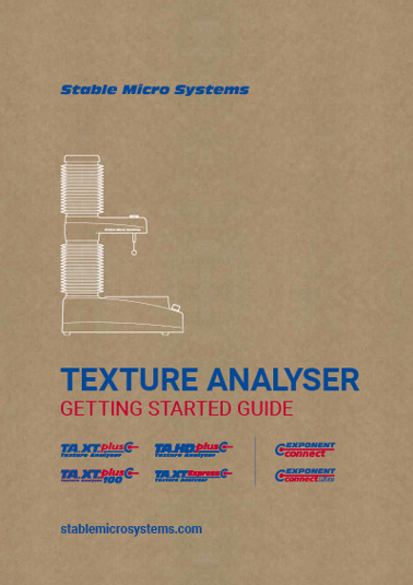 Texture Analyser Connect range Getting Started Guide
