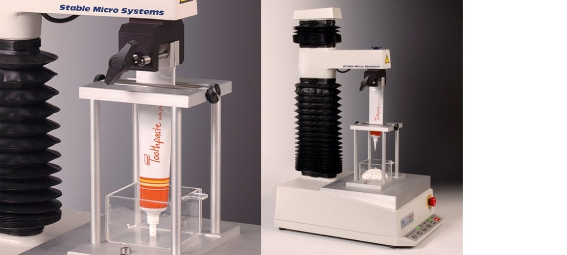 Typical Sachet/Tube Extrusion test on a Texture Analyser