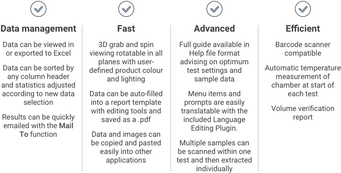 Typical software screens